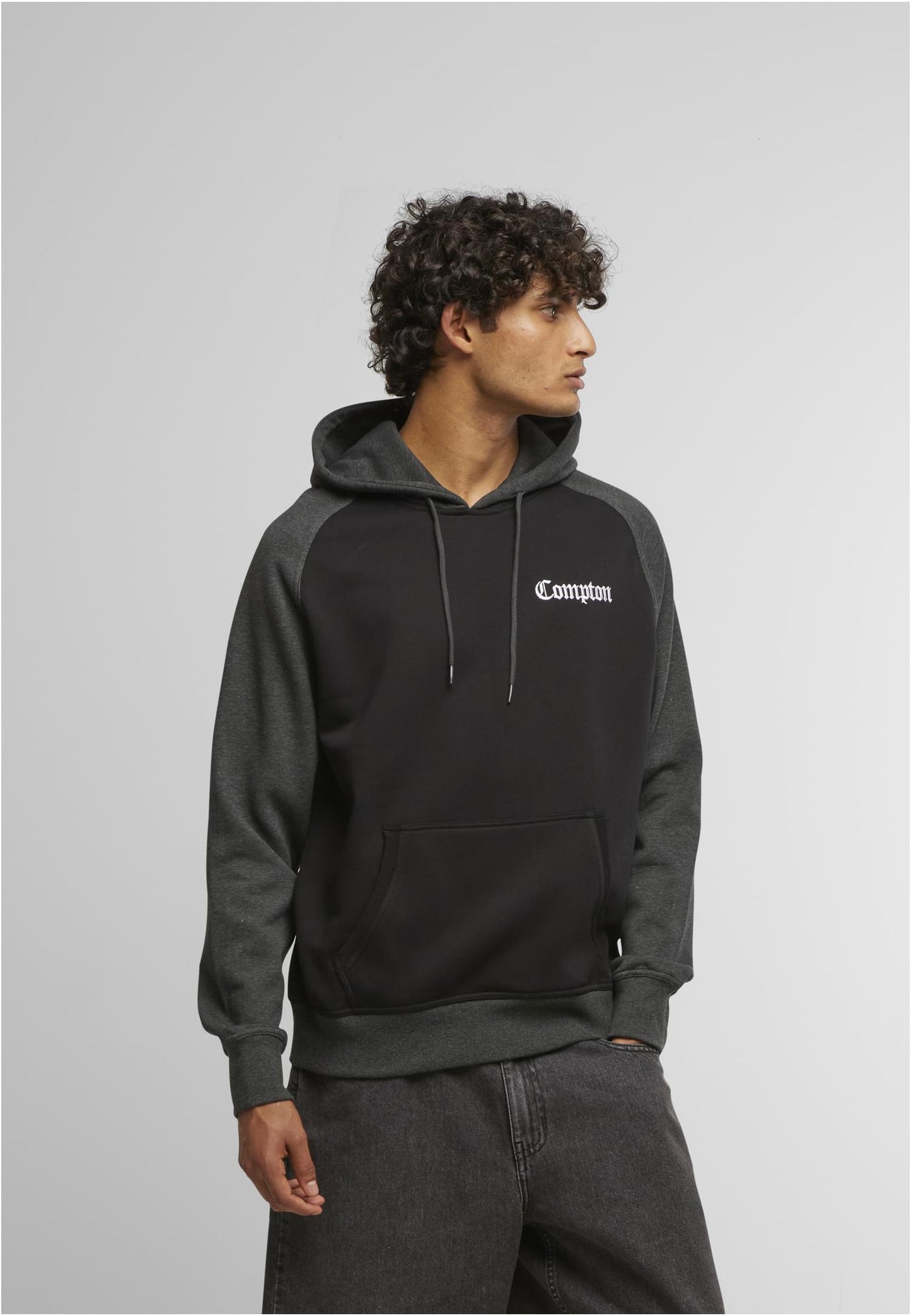 Compton Wording EMB Raglan Hoody