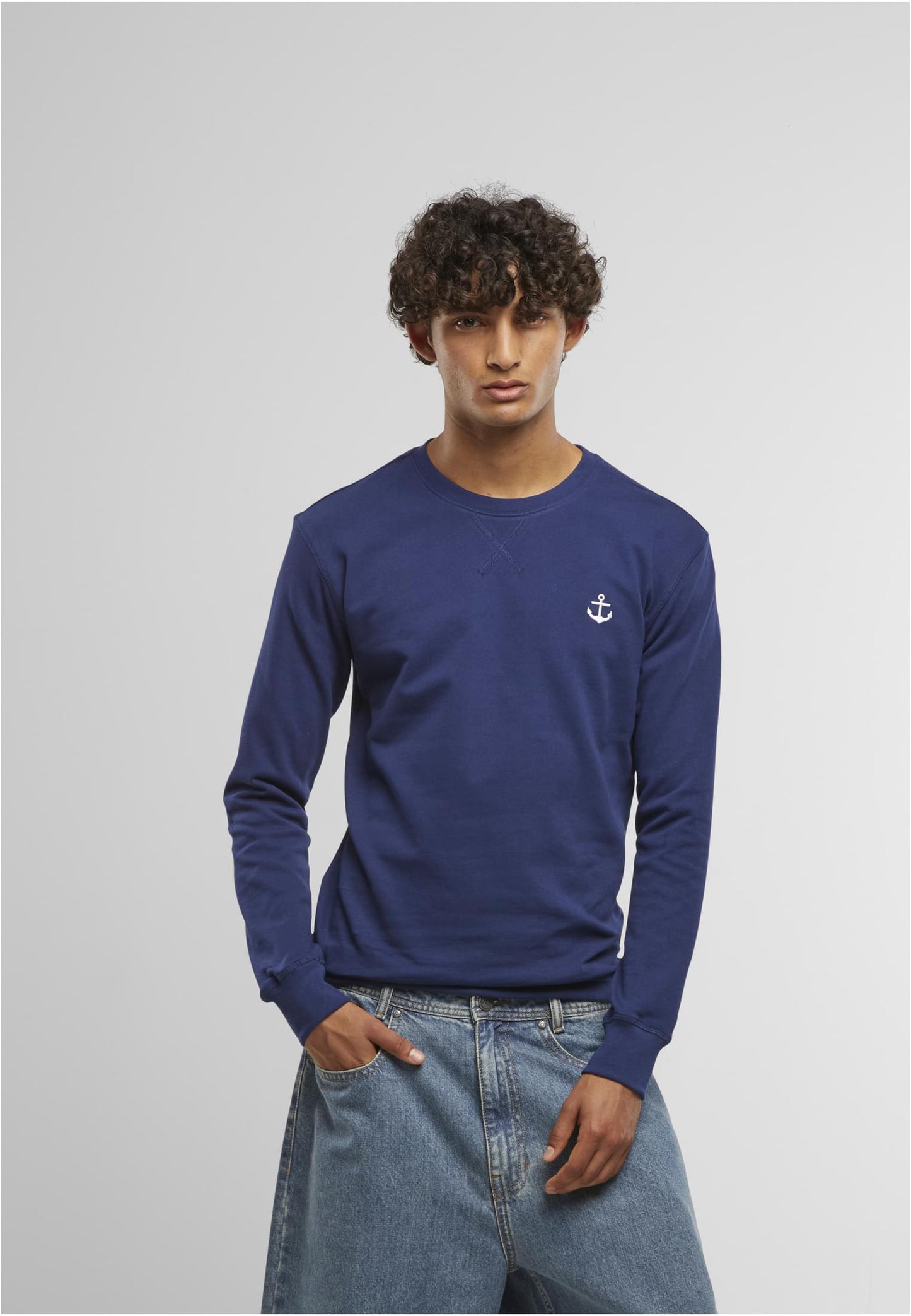 Anchor Sign EMB Light Crew Sweatshirt