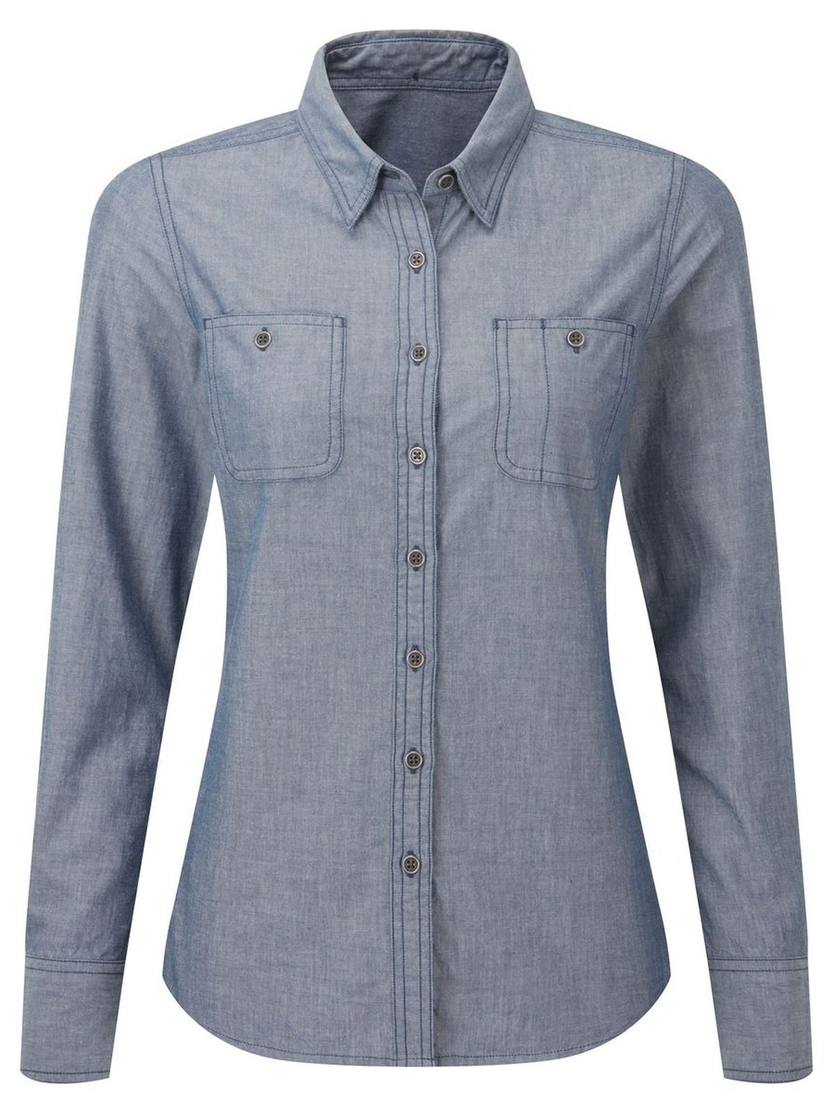 Women's Organic Chambray Fairtrade Shirt Premier Indigo Denim