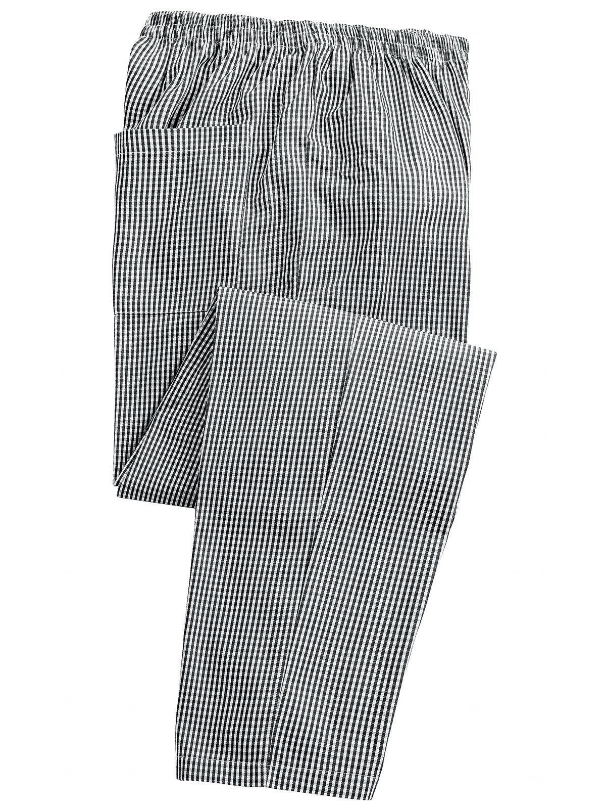Pull On Chef's Trousers Premier Black White