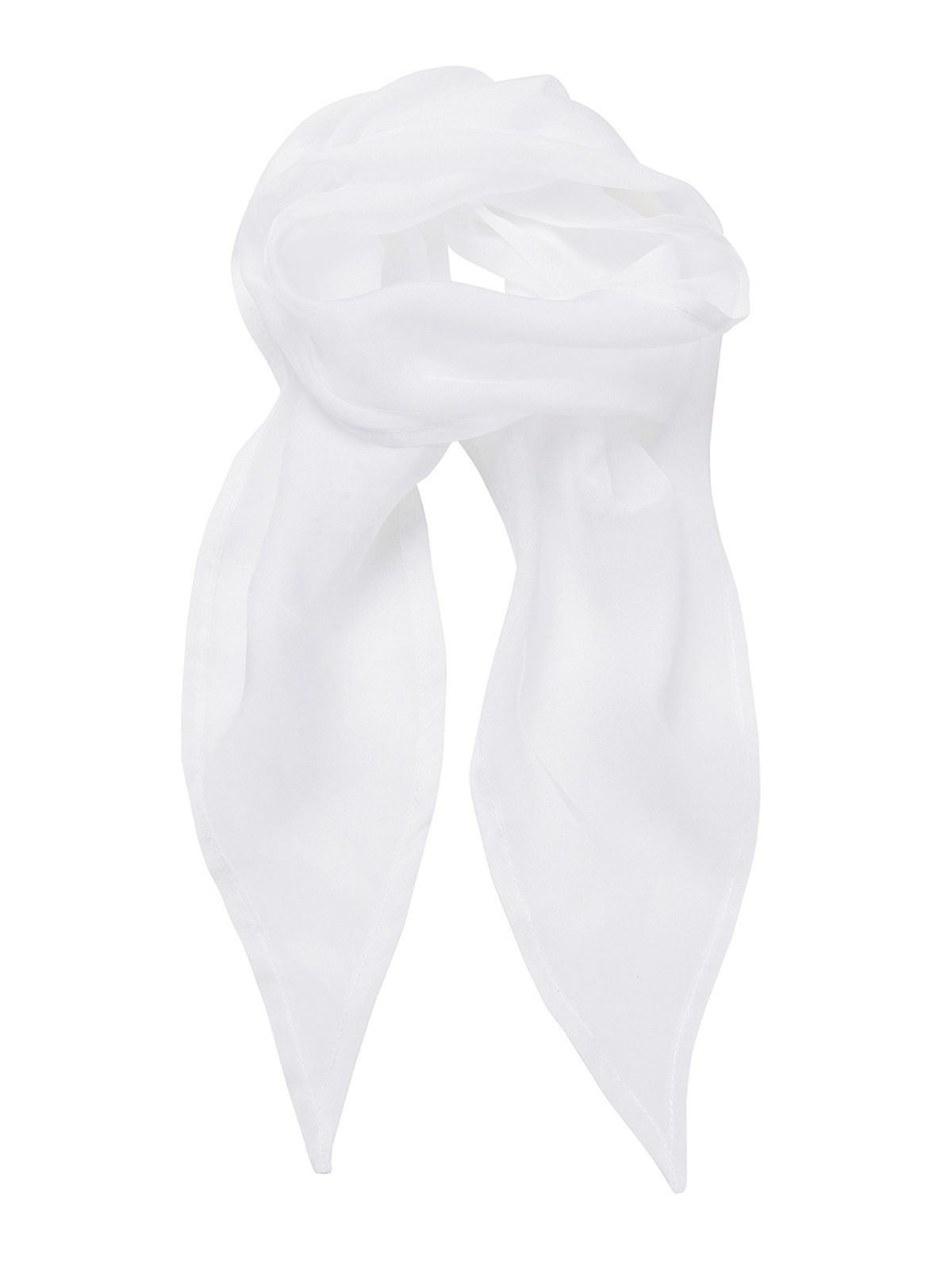 Ladies Chiffon Scarf Premier White