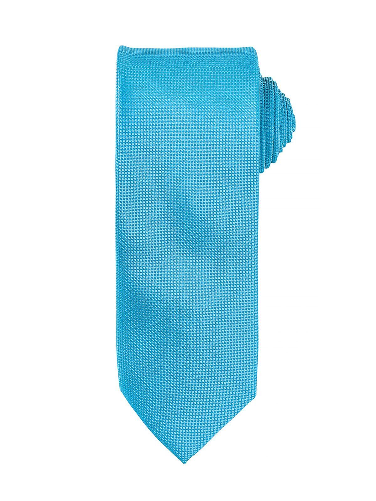 Micro Waffle Tie Premier Turquoise