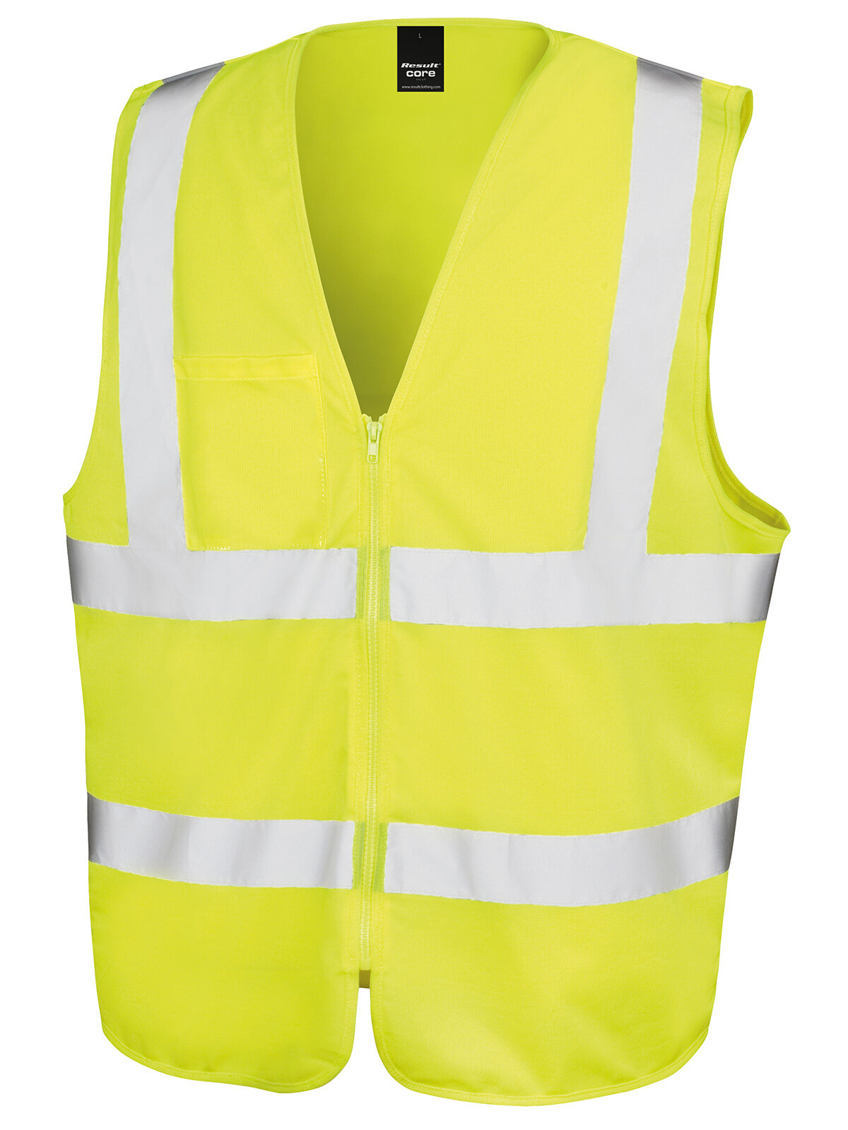 Zip Safety Tabard Result Fluorescent Yellow
