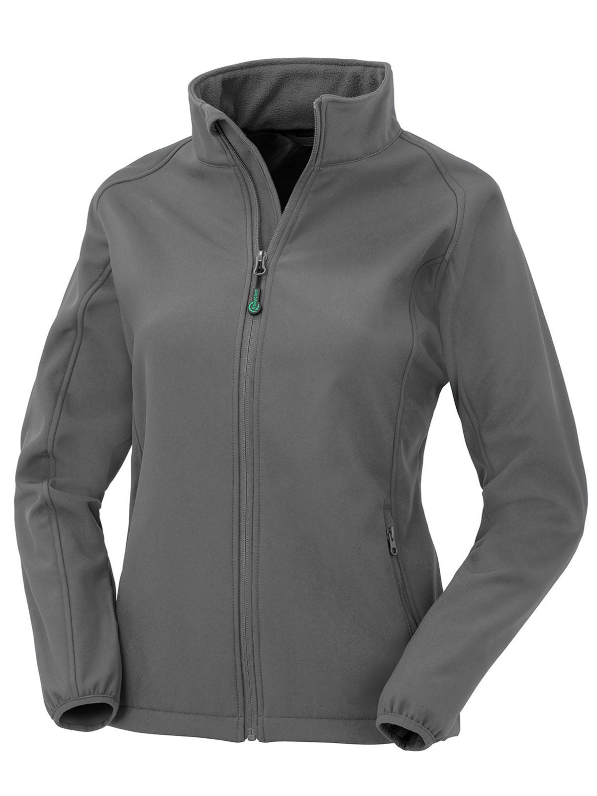 Women's Recycled 2 Layer printable Softshell Jacket Result Workguard Grey
