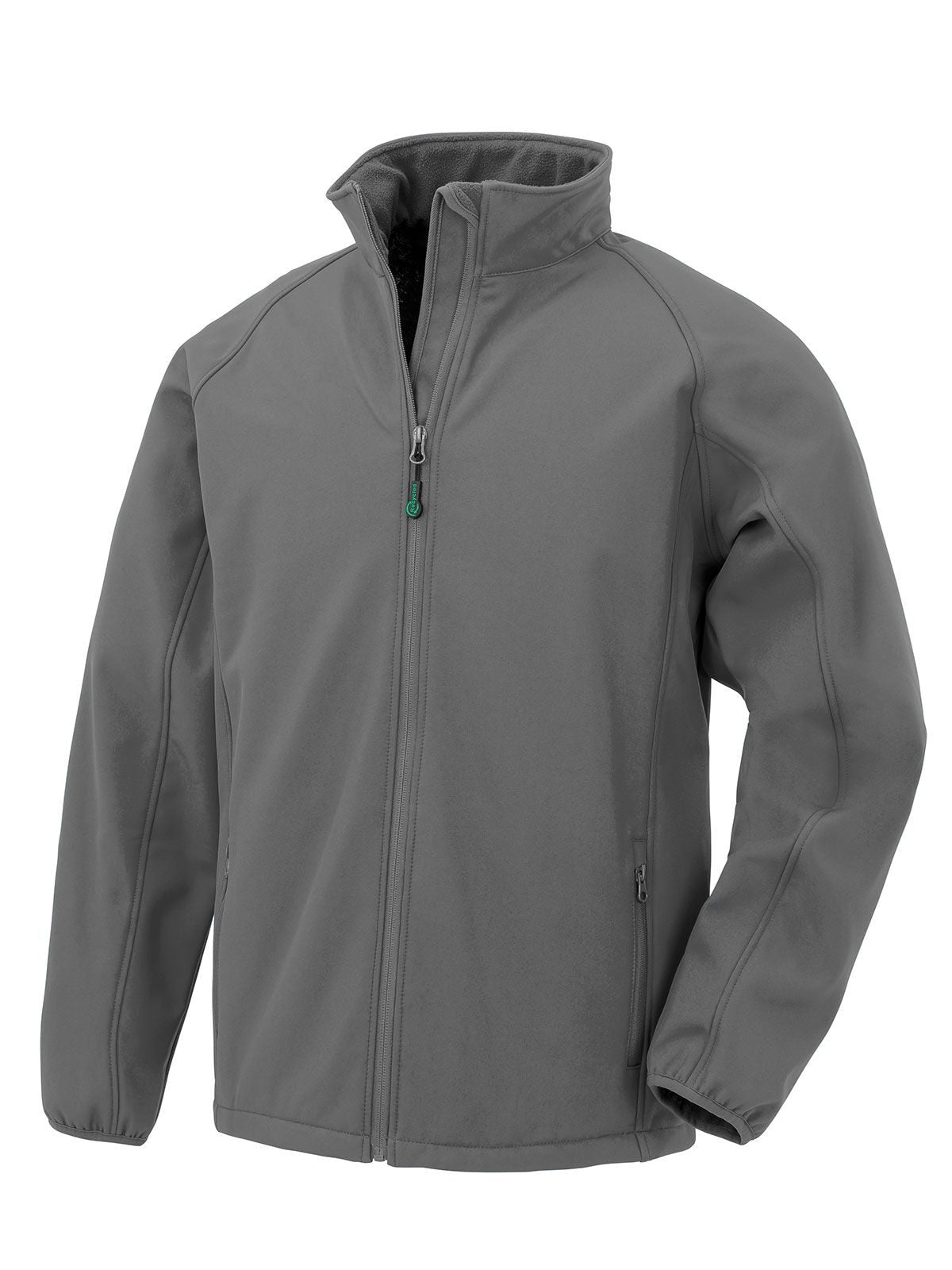 Men's Recycled 2 Layer Printable Softshell Jacket Result Workguard Grey