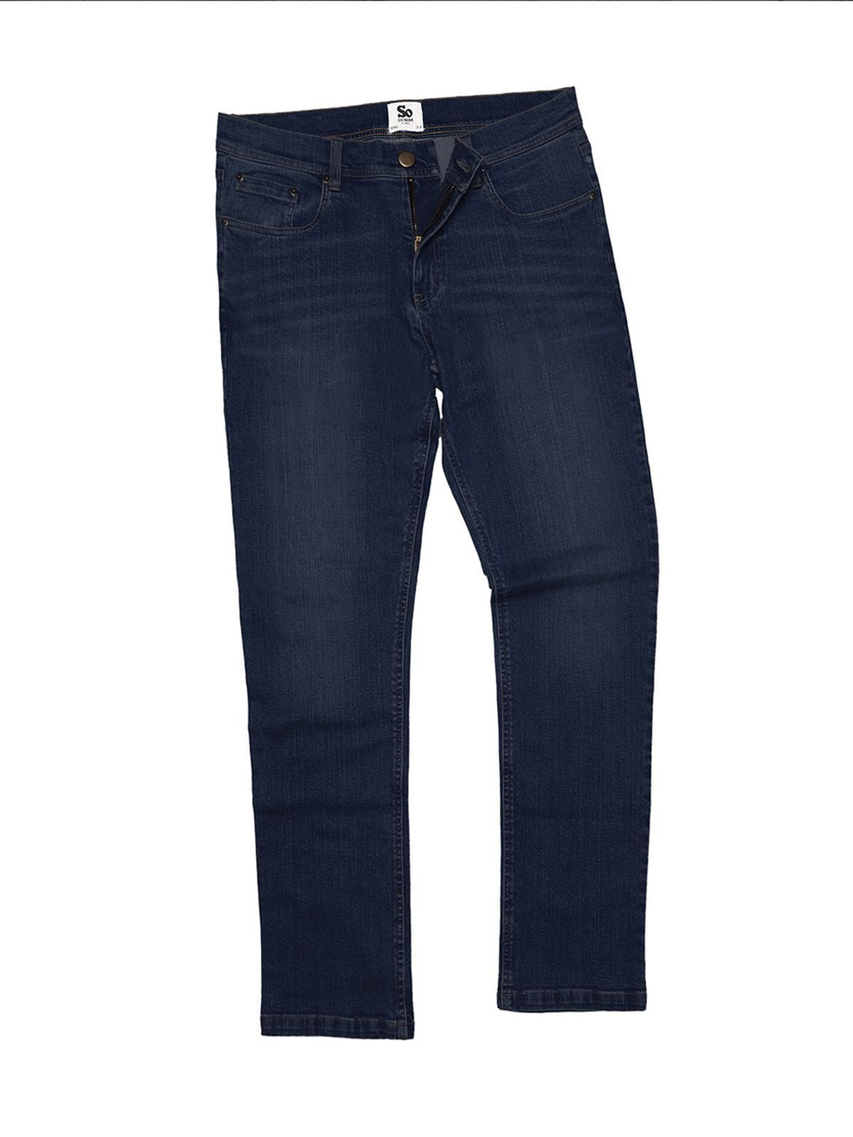 Leo Straight Jeans da uomo So Denim by AWDis Dark Blue Wash