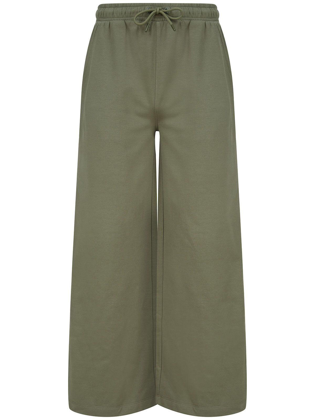 Women's Sustainable Fashion Wide Leg Joggers SF Clothing Khaki