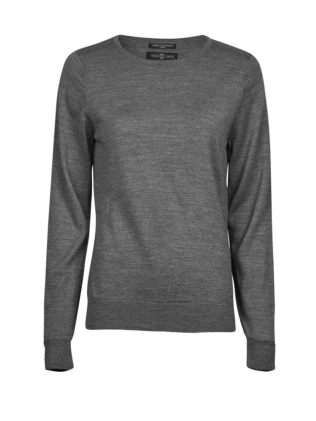 Womens' Crew Neck Tee Jays Grey Melange
