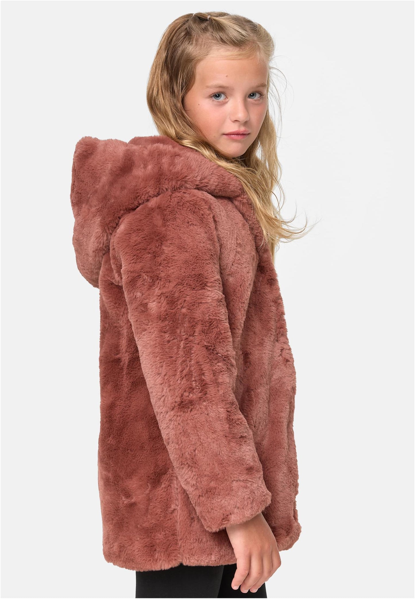 Girls Hooded Teddy Coat