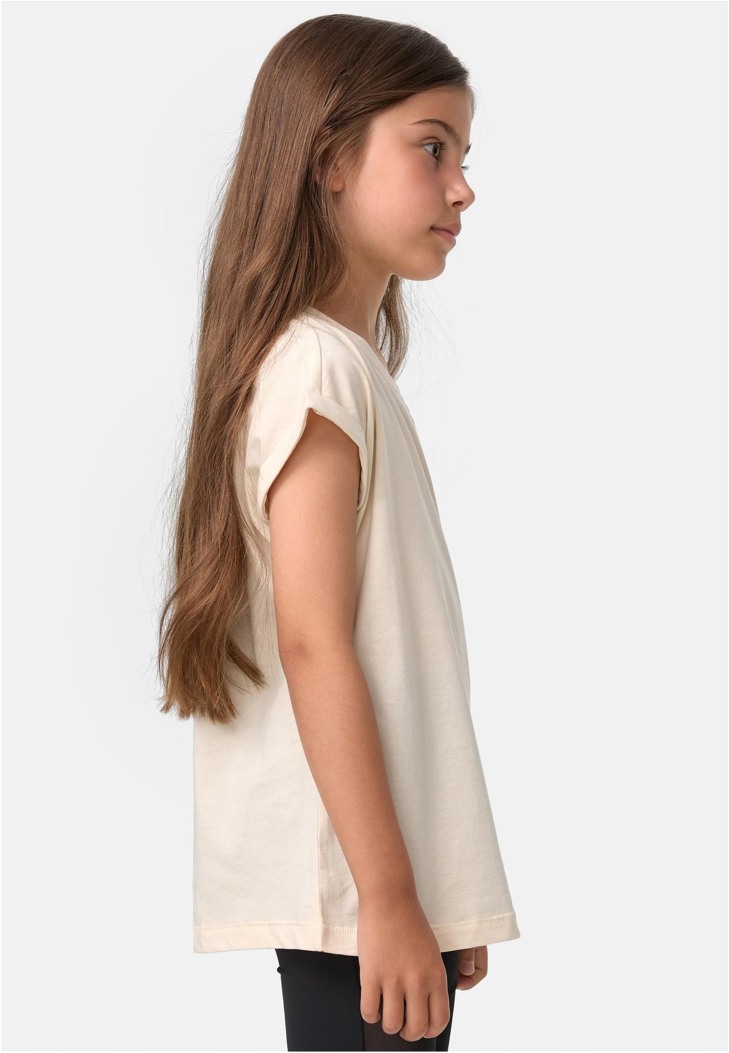 Girls Organic Extended Shoulder Tee
