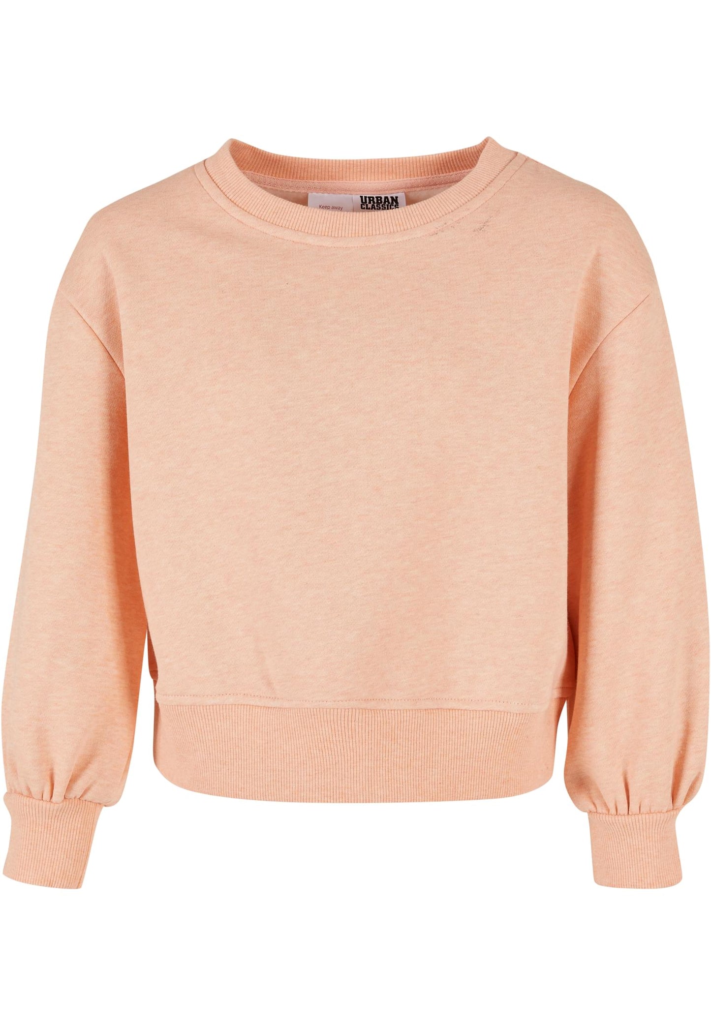 Girls Oversized Color Melange Crewneck