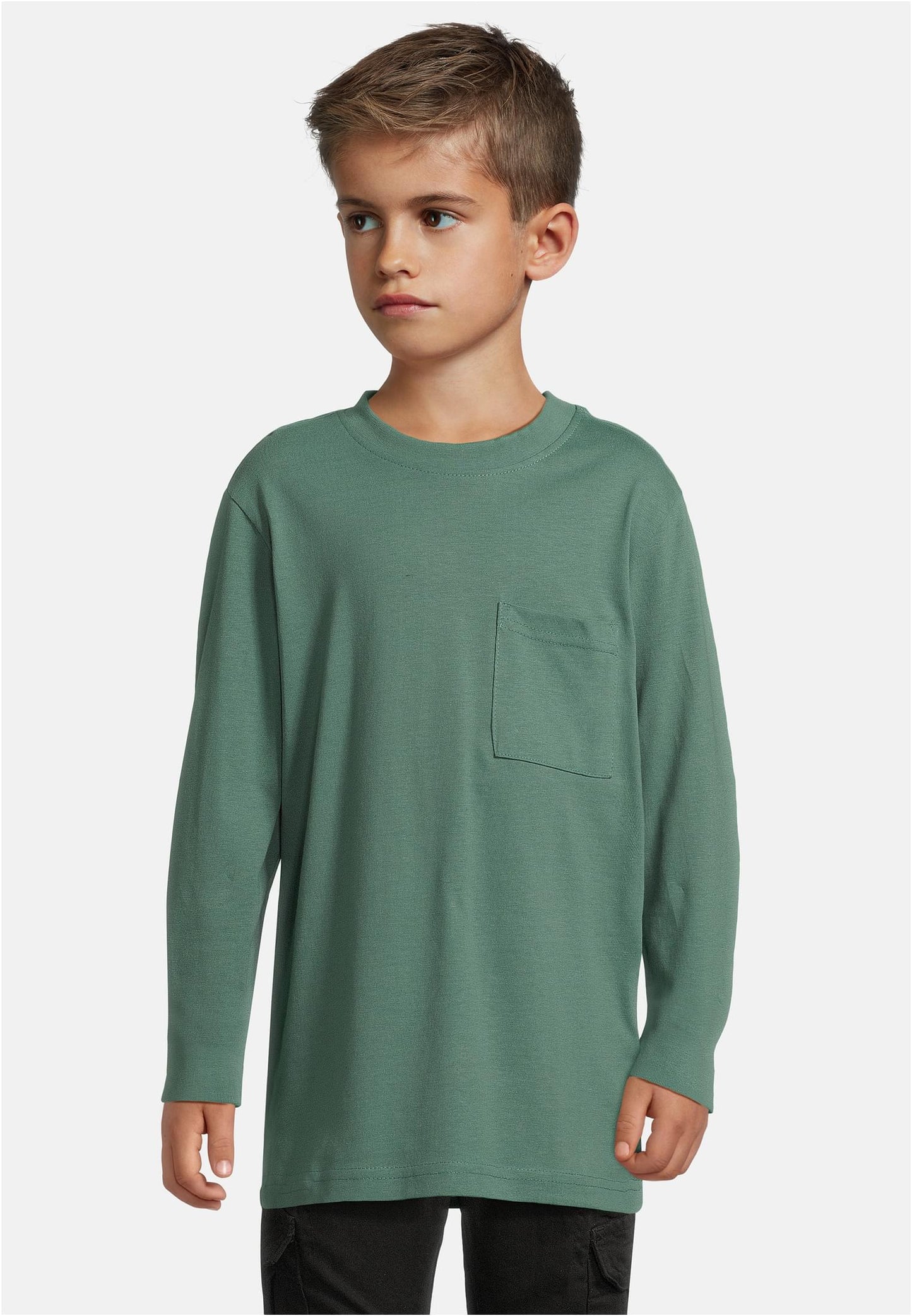 Boys Heavy Oversized Pocket Longsleeve