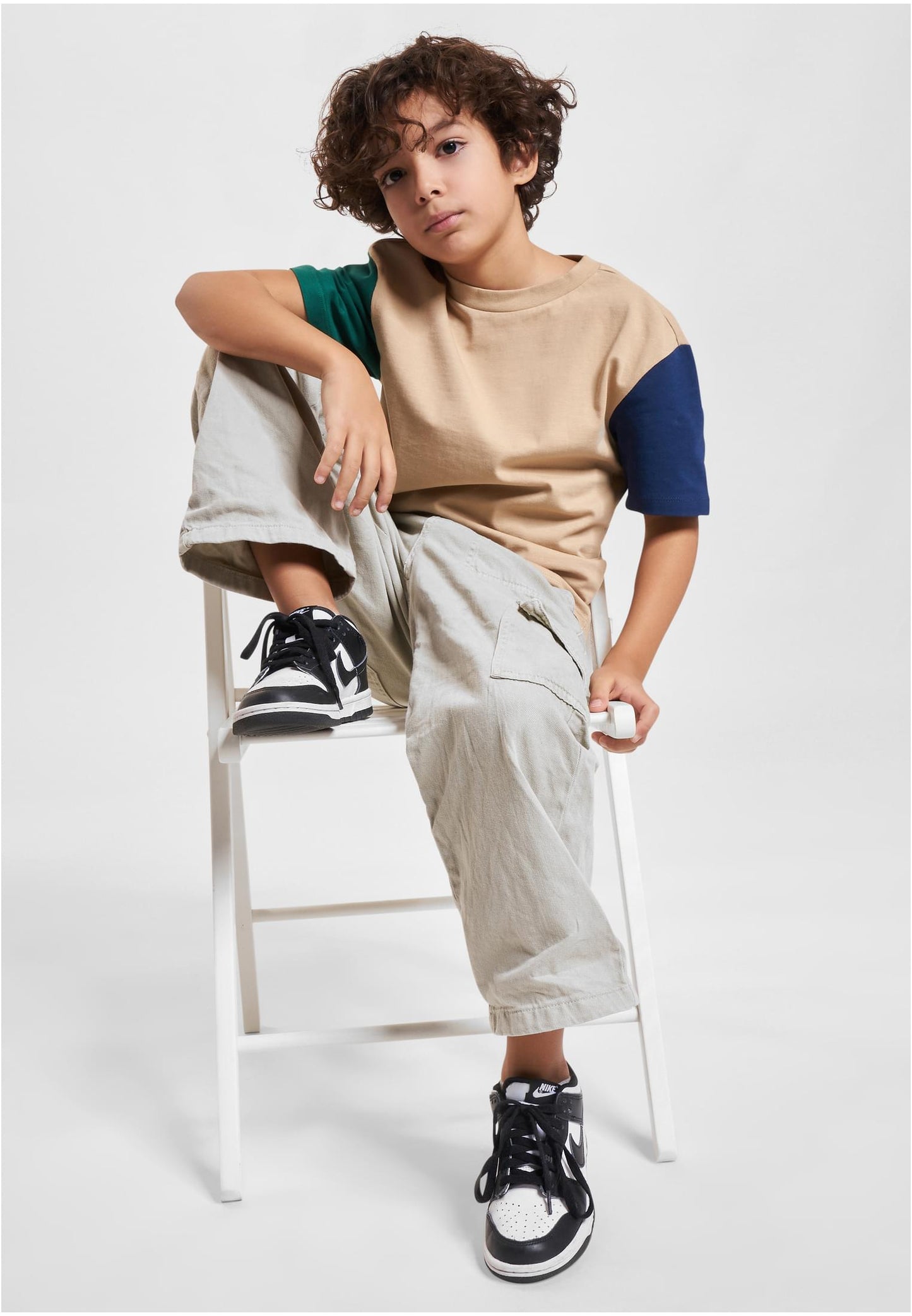 Boys Organic Oversized Colorblock Tee