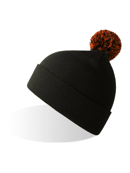 Wind-S With Pompom Atlantis Black-Orange Fluo