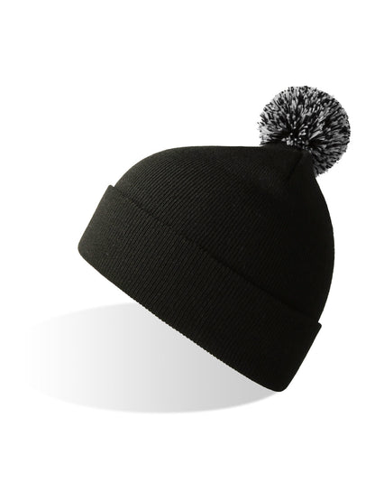 Wind-S With Pompom Atlantis Black-White