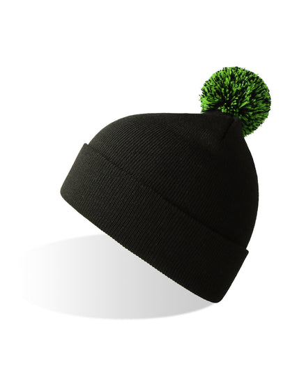 Wind-S With Pompom Atlantis Black-Yellow Fluo