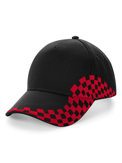 Grand Prix Cap Beechfield Black/Classic Red