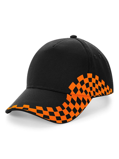 Grand Prix Cap Beechfield Black/Orange