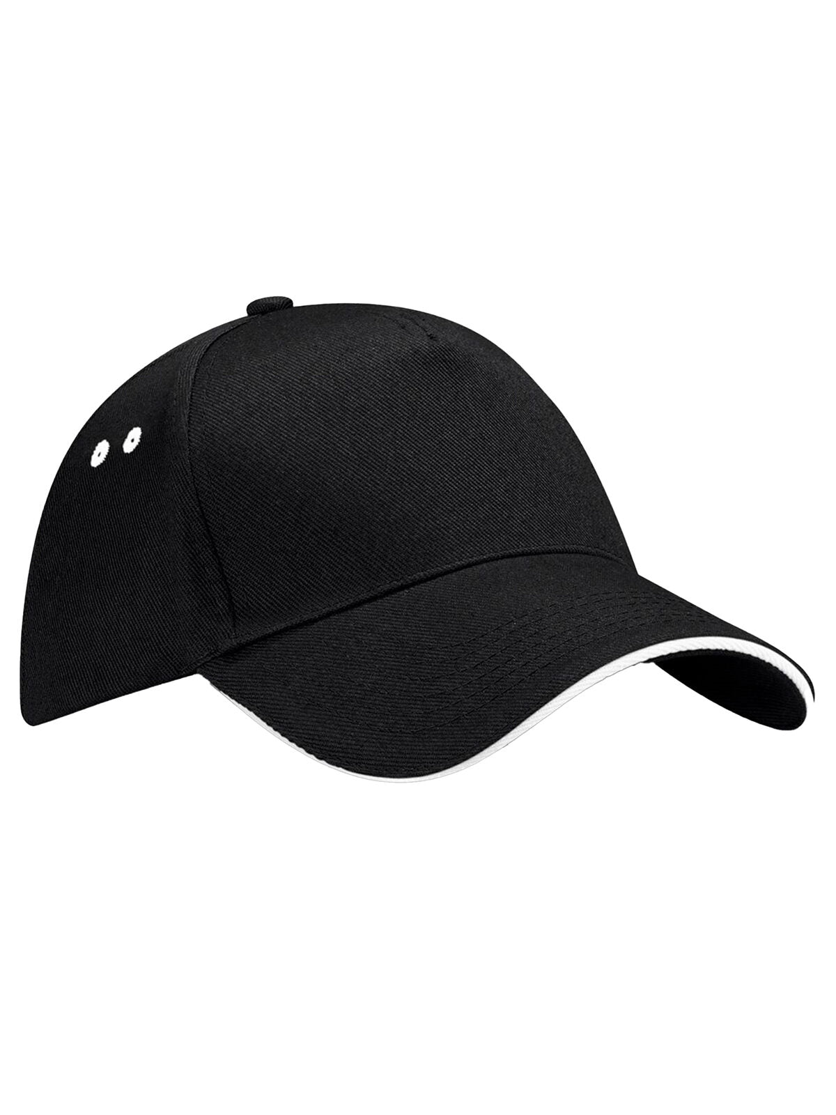 Ultimate 5 Panel Cap - Sandwich Peak Beechfield Black/White