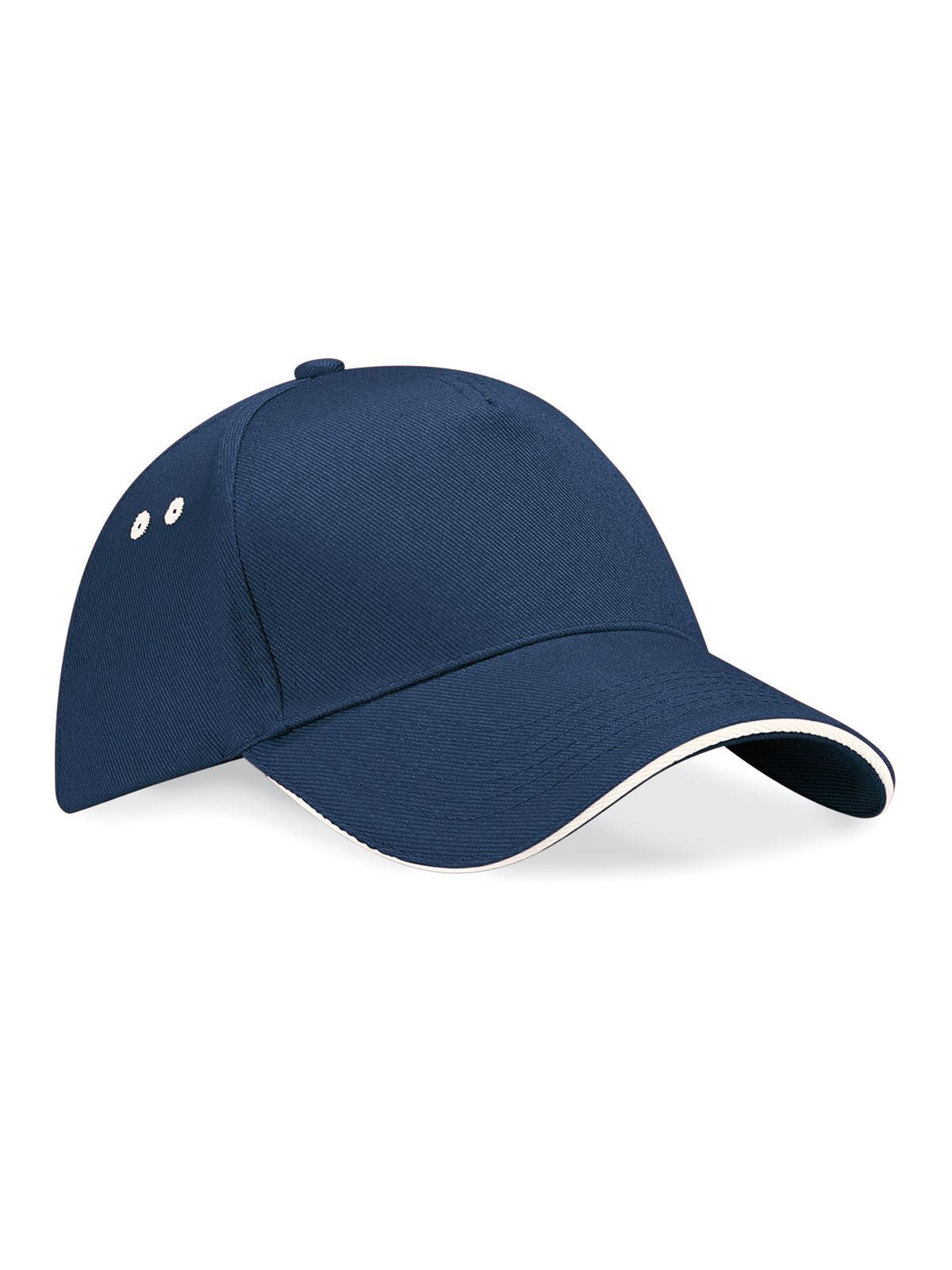 Ultimate 5 Panel Cap - Sandwich Peak Beechfield French Navy/Putty