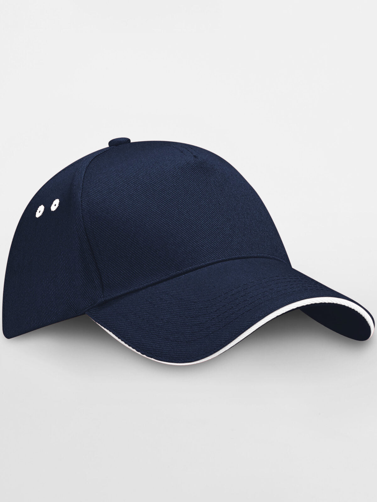 Ultimate 5 Panel Cap - Sandwich Peak Beechfield French Navy/White