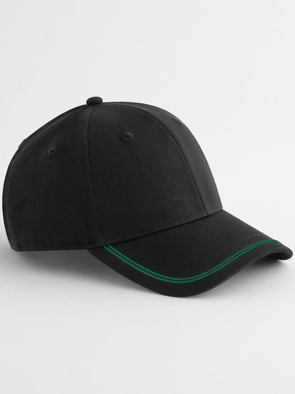Match day cap Beechfield Black/Kelly Green