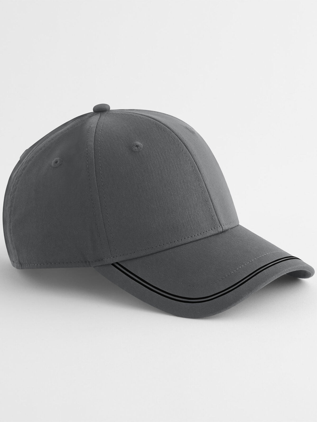 Match day cap Beechfield Gunmetal Grey/Black