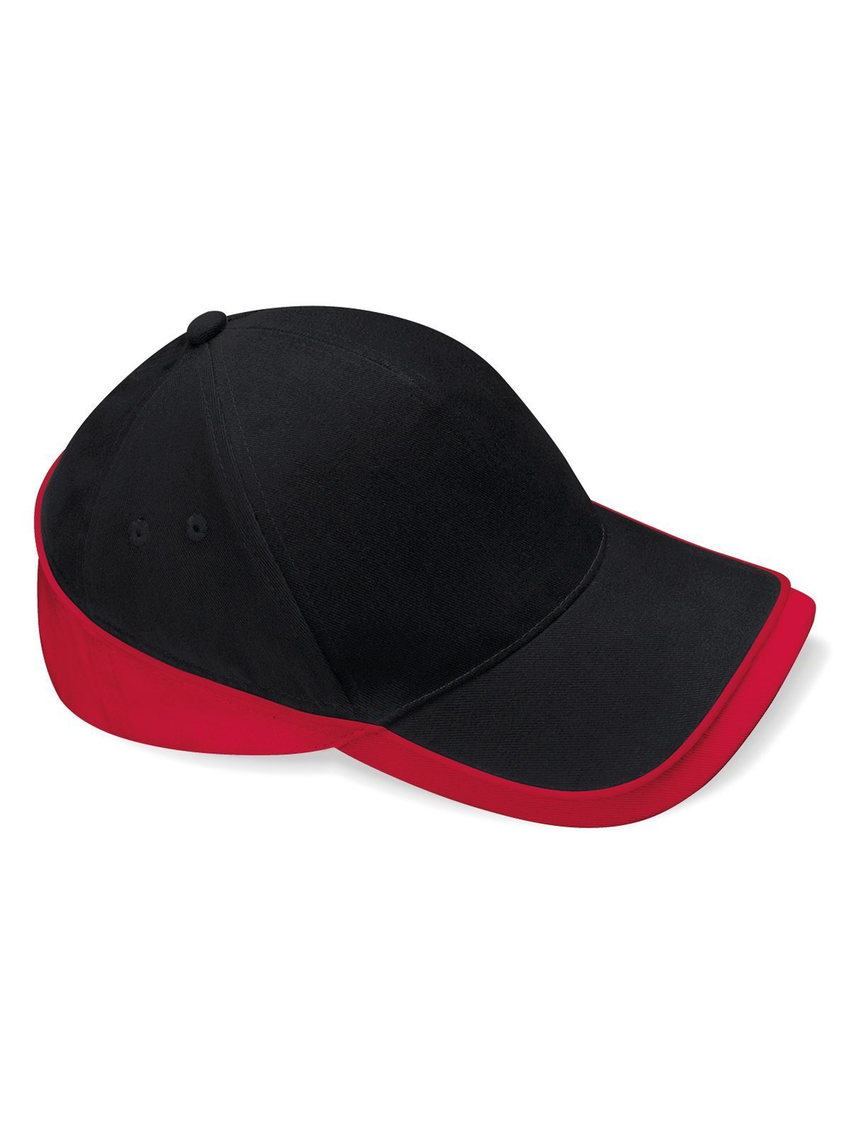 Teamwear Competition Cap Beechfield Black/Classic Red
