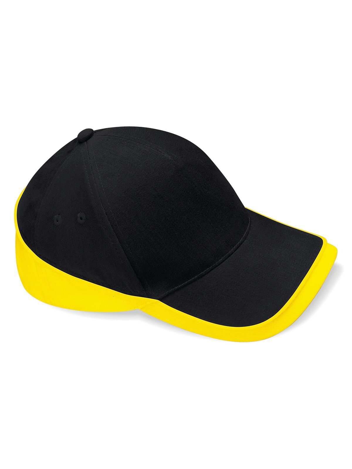 Teamwear Competition Cap Beechfield Black/Yellow