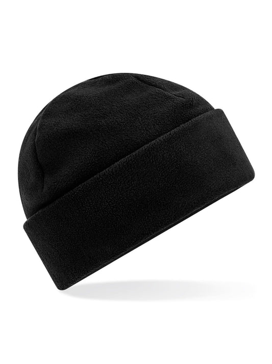 Recycled Fleece Cuffed Beanie Beechfield Black
