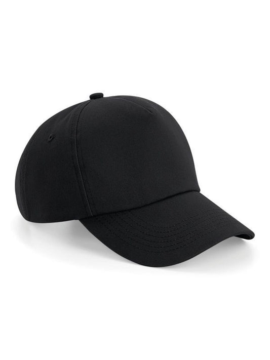 Authentic 5 Panel Cap Beechfield Black
