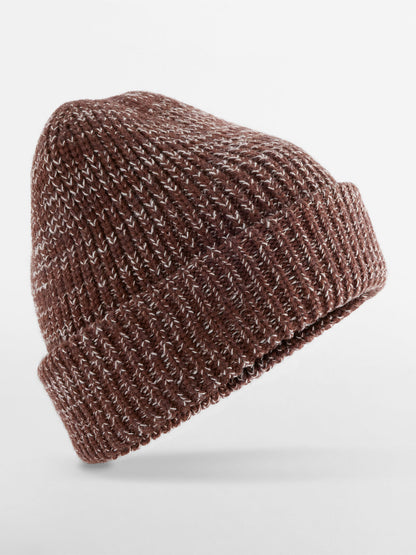 Campfire Beanie Beechfield Brown Speck