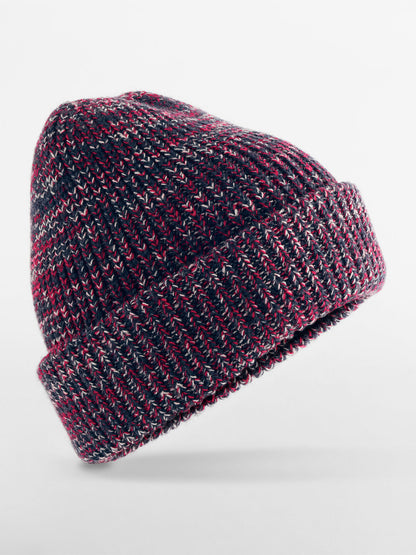 Campfire Beanie Beechfield Navy Speck