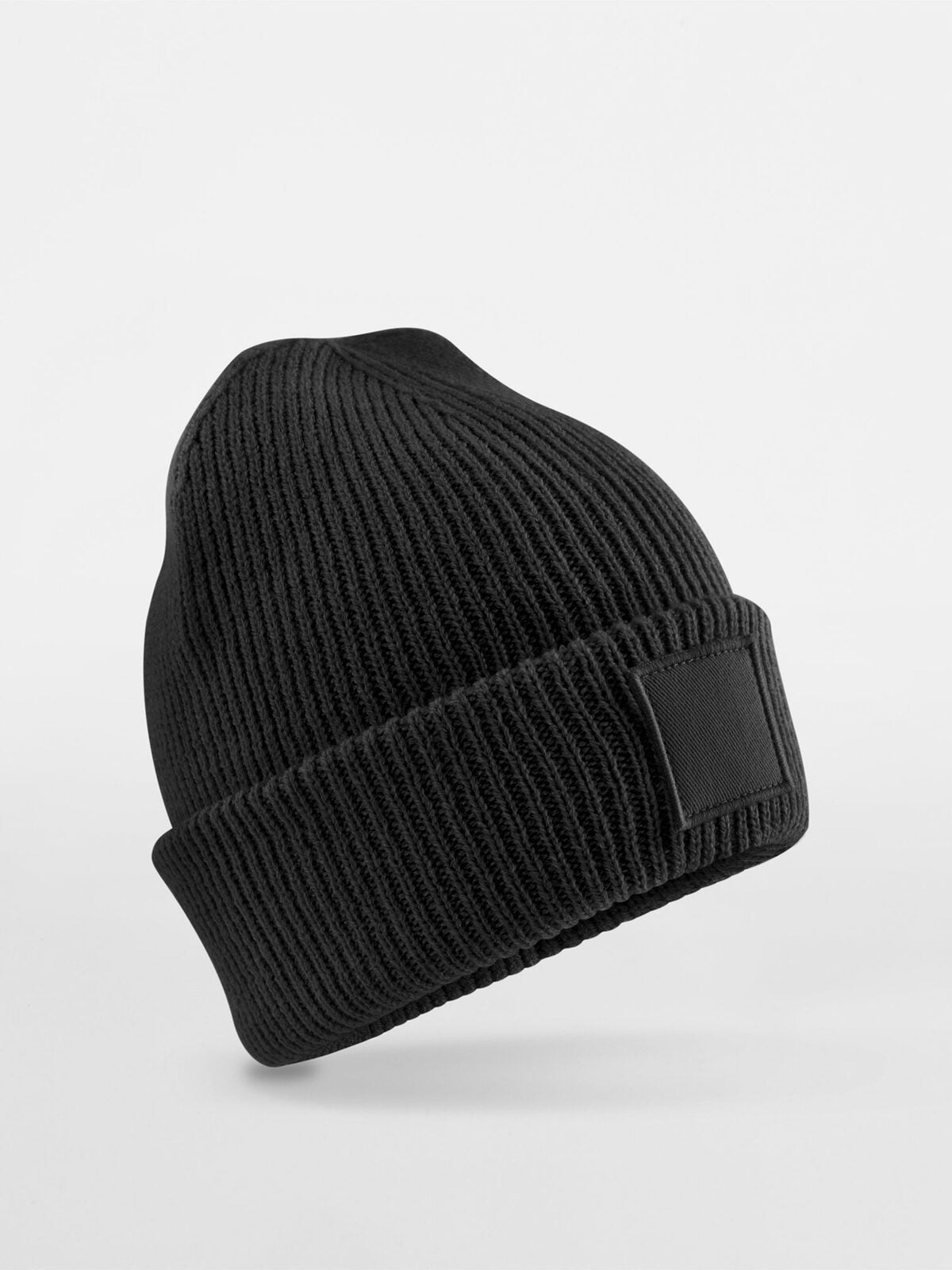 Berretto con risvolto per bambini Beechfield Black