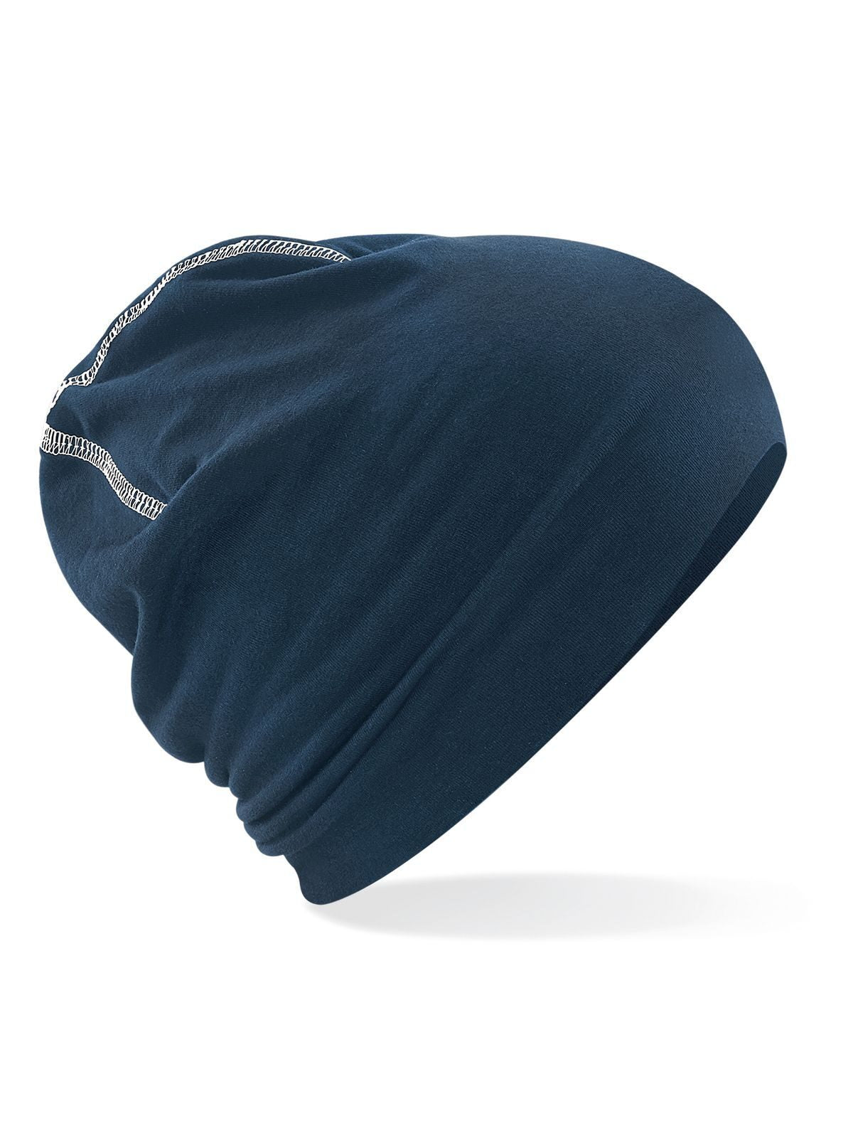 Hemsedal Cotton Beanie Beechfield French Navy/White