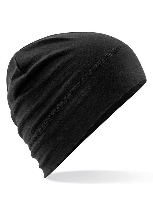 Merino Beanie Beechfield Black
