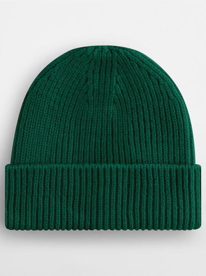 Engineered Knit Ribbed Beanie Beechfield Bottle Green