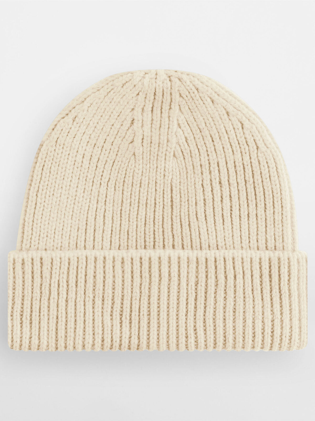 Engineered Knit Ribbed Beanie Beechfield Oatmeal