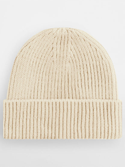 Engineered Knit Ribbed Beanie Beechfield Oatmeal