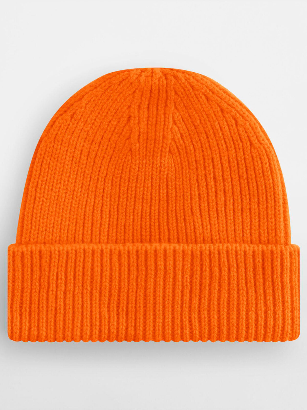 Engineered Knit Ribbed Beanie Beechfield Orange