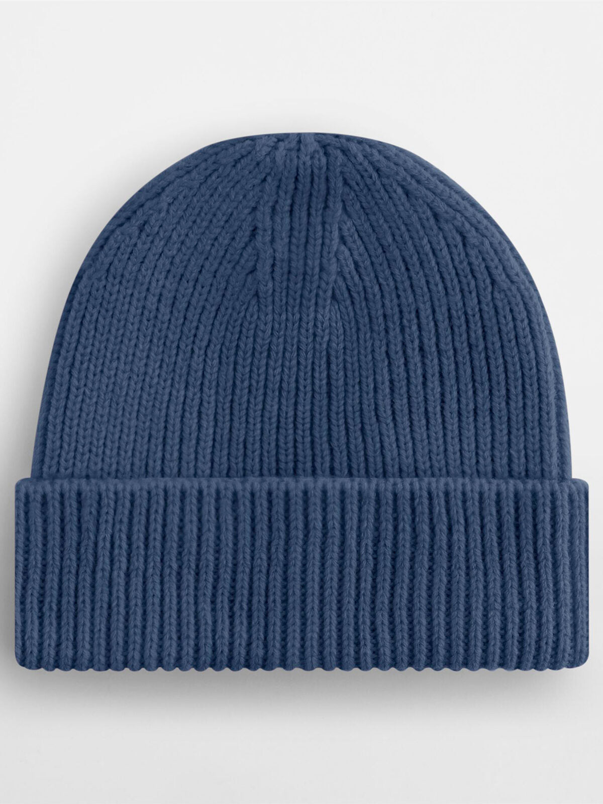 Engineered Knit Ribbed Beanie Beechfield Steel Blue