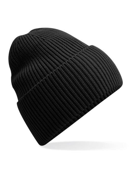 Oversized Cuffed Beanie Beechfield Black