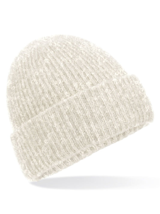Cosy Ribbed Beanie Beechfield Almond Marl