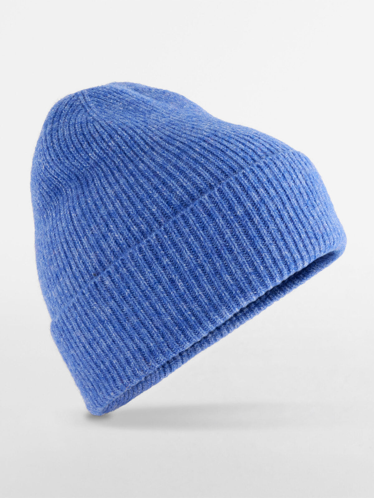 Wool Blend Beanie Beechfield Blue Marl
