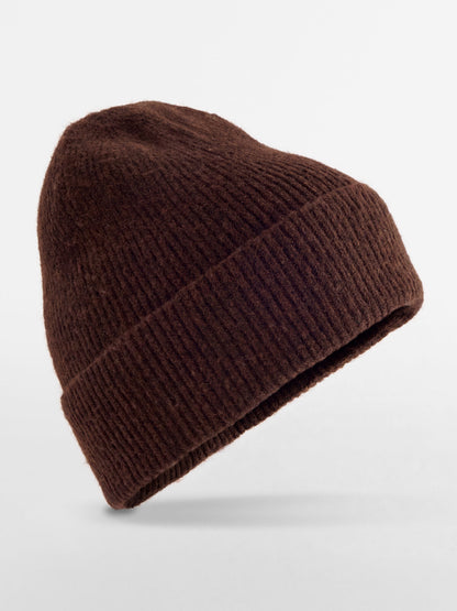 Wool Blend Beanie Beechfield Brown Marl