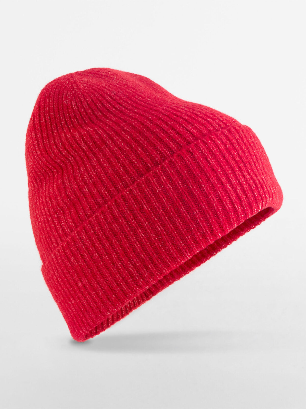Wool Blend Beanie Beechfield Red Marl