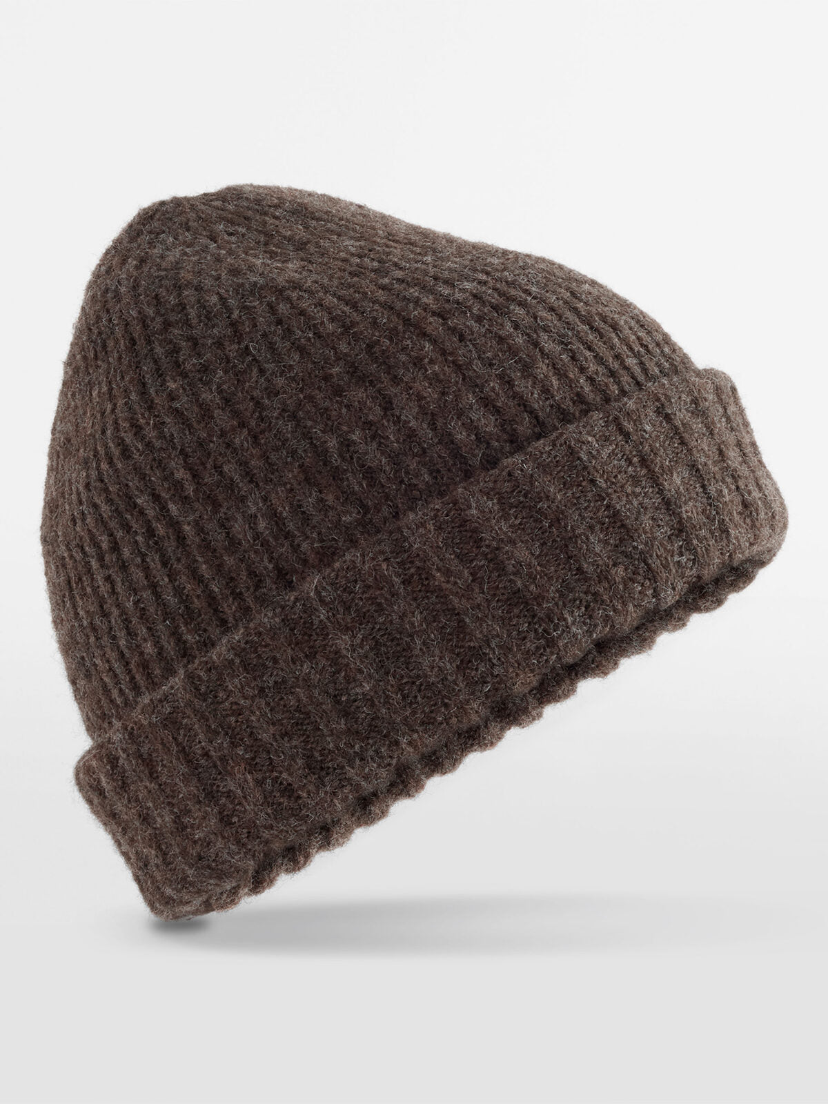 Stonefell Beanie Beechfield Dark Brown Marl