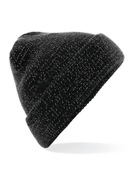 Reflective Beanie Beechfield Black