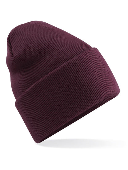 Original Deep Cuffed Beanie Beechfield Burgundy