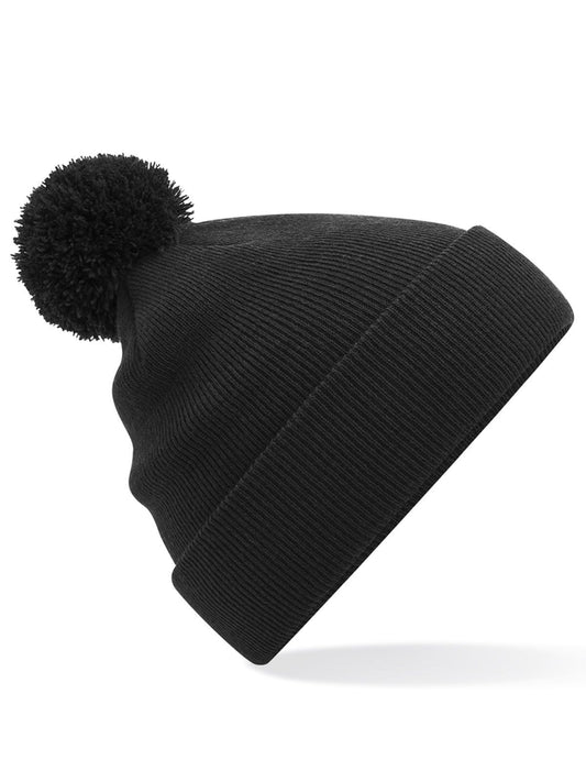 Junior Original Pom Pom Beanie Beechfield Black